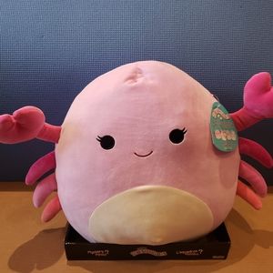 Squishmallow 16" New Cailey Pink Crab